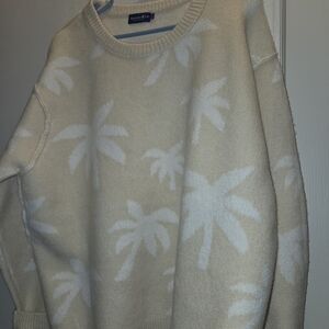 Womens Cream & White Colored Sweater